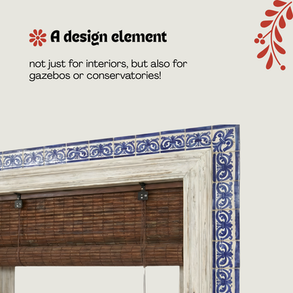 Store enrouleur occultant en bambou - Brun