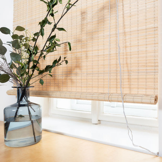 Store enrouleur occultant en bambou - Naturel