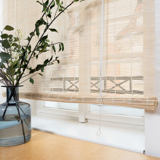 Store enrouleur en fines lattes de bambou - Naturel