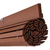 Store enrouleur en bois pour pergola - Chocolat au lait
