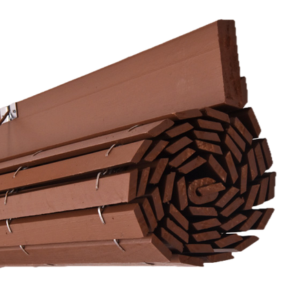 Store enrouleur en bois pour pergola - Chocolat au lait