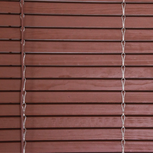 Store enrouleur en bois pour pergola - Chocolat au lait