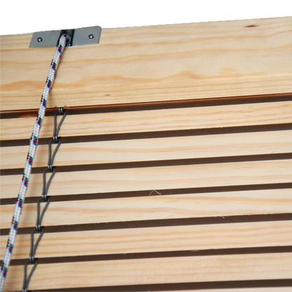 Store enrouleur en bois pour pergola - Naturel
