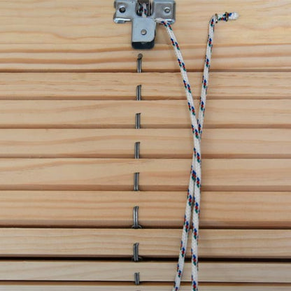 Store enrouleur en bois pour pergola - Naturel