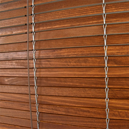 Store enrouleur en bois pour pergola - Cerisier