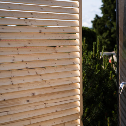 Paravent extérieur autoportant Gén. 2 - Bois naturel