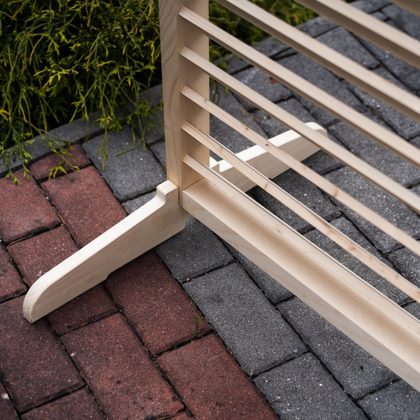 Paravent extérieur autoportant Gén. 2 - Bois naturel