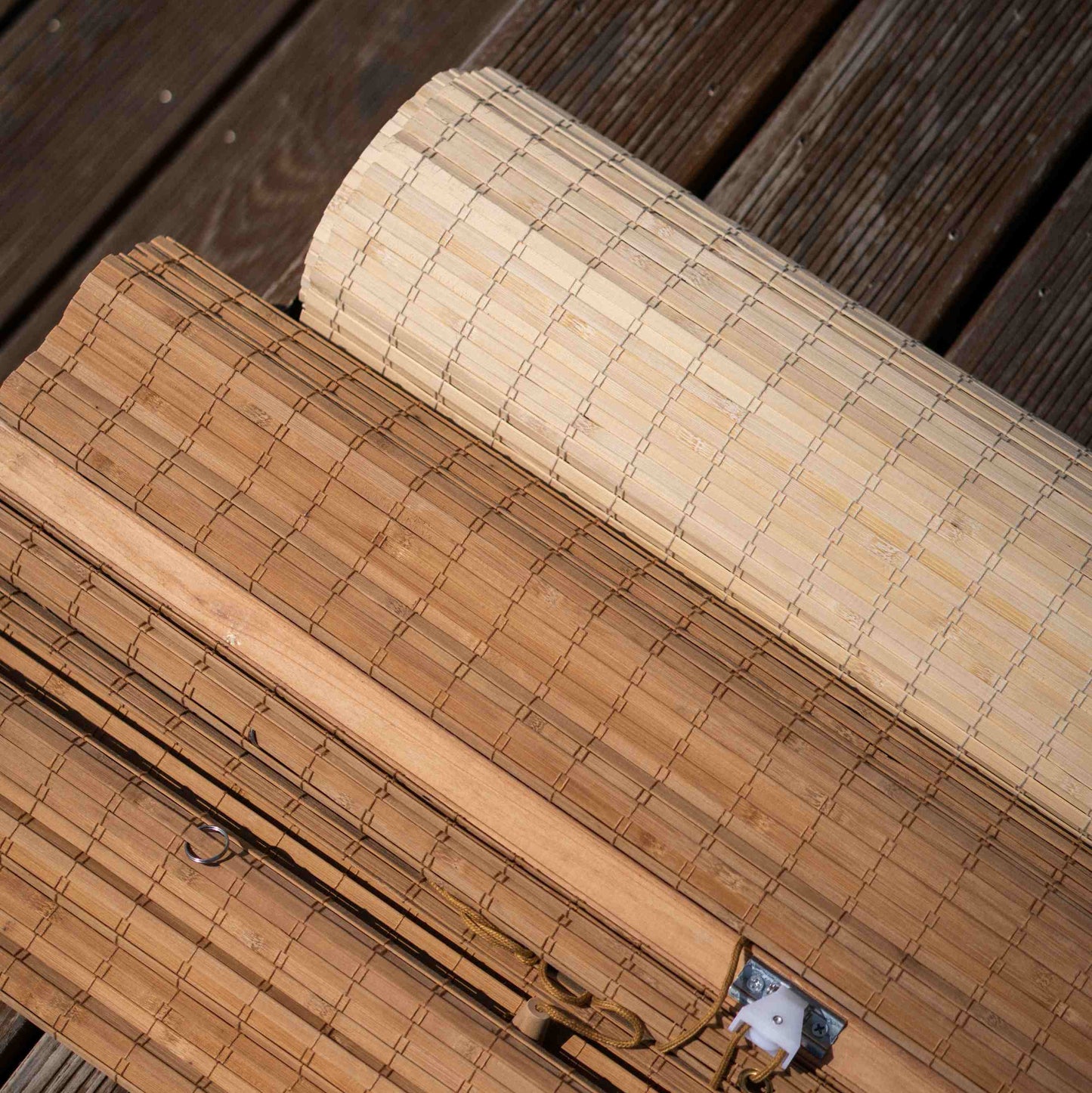 Auvent en bambou pour pergola - Brun clair