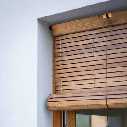 Store extérieur pour fenêtres en bois - Brun