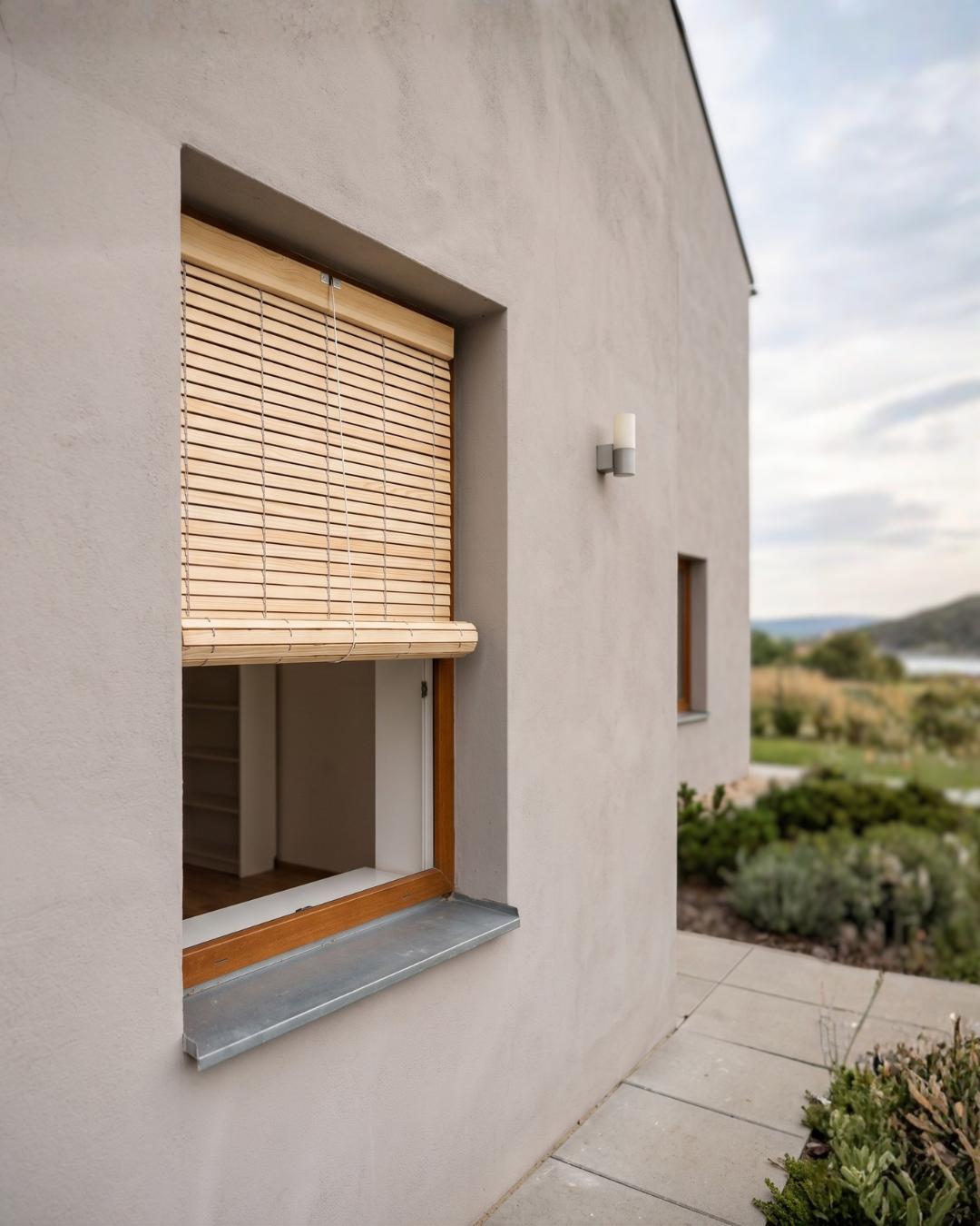 Store extérieur pour fenêtres en bois - Naturel