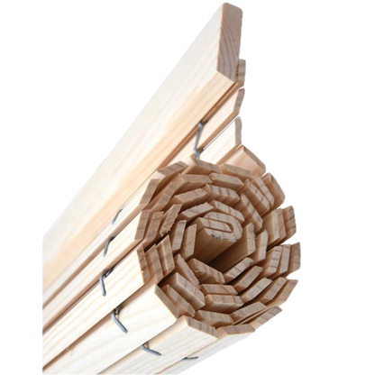 Store enrouleur en bois pour pergola - Naturel