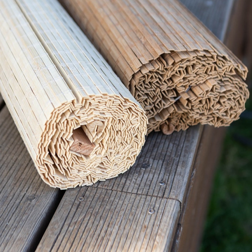 Auvent en bambou pour pergola - Brun clair