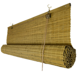 Store enrouleur occultant en bambou - Brun clair (Noyer)